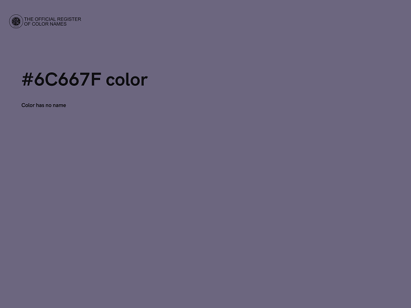 #6C667F color image