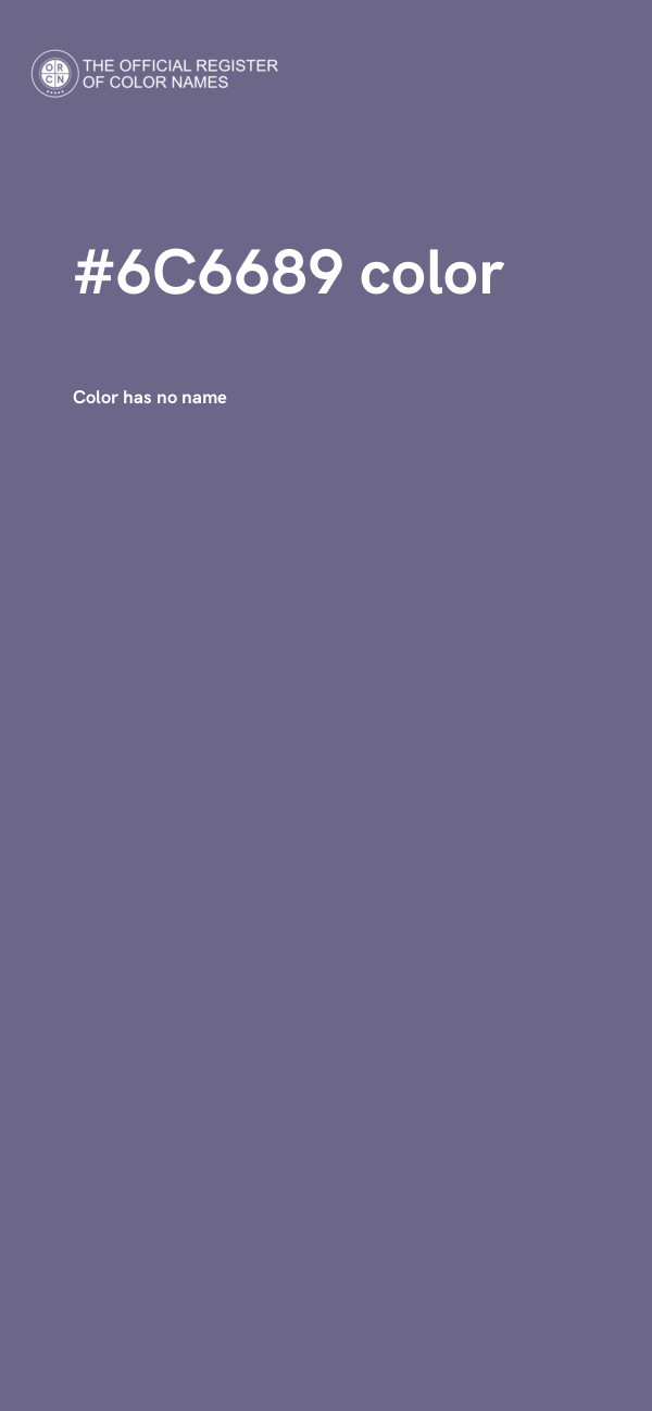#6C6689 color image