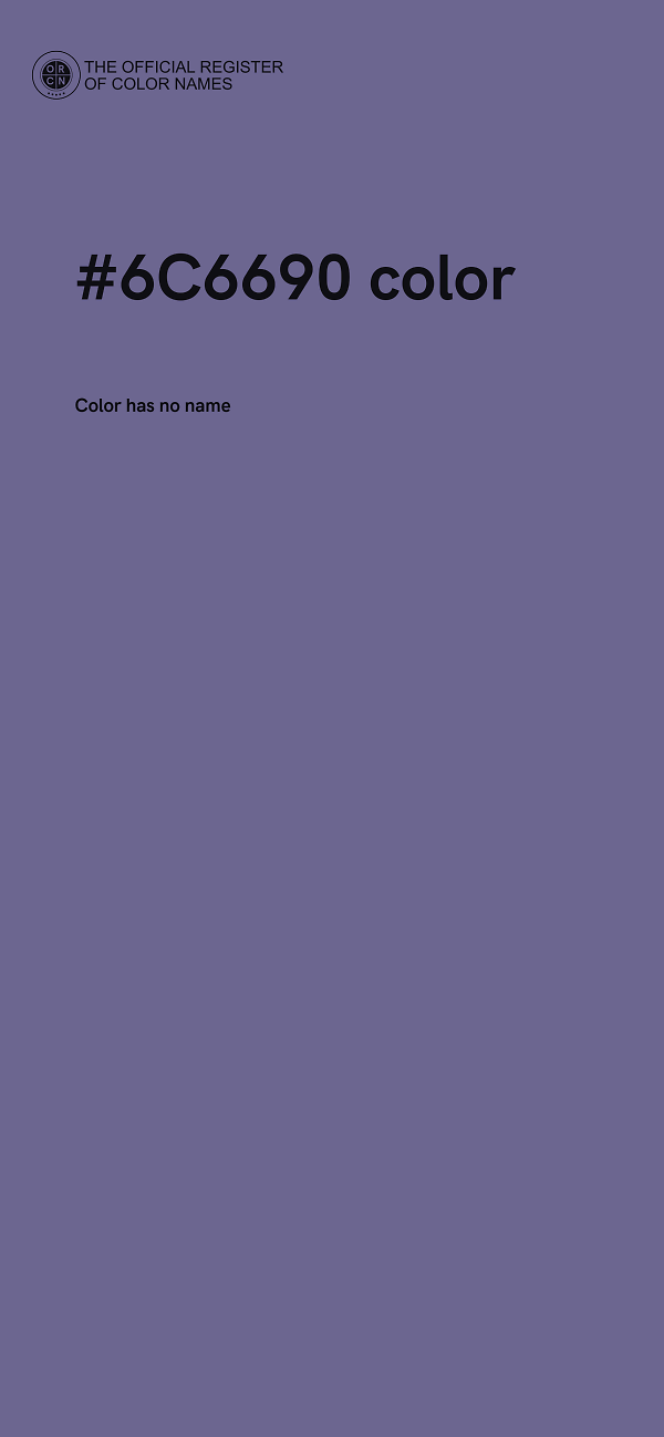 #6C6690 color image