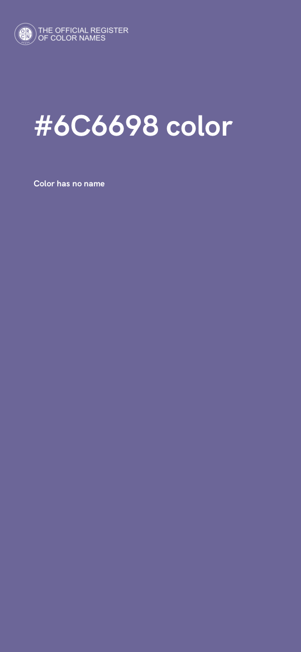#6C6698 color image