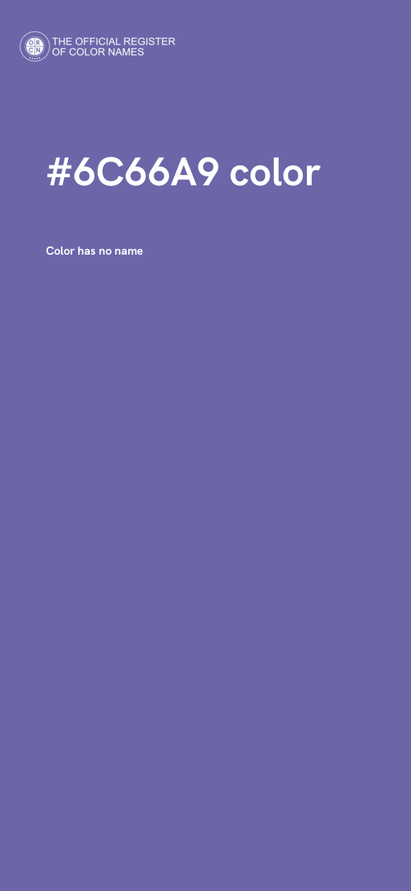 #6C66A9 color image