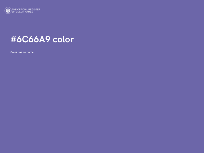 #6C66A9 color image