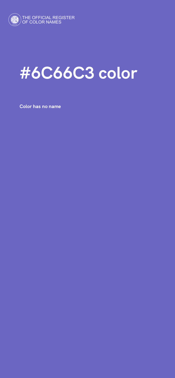 #6C66C3 color image
