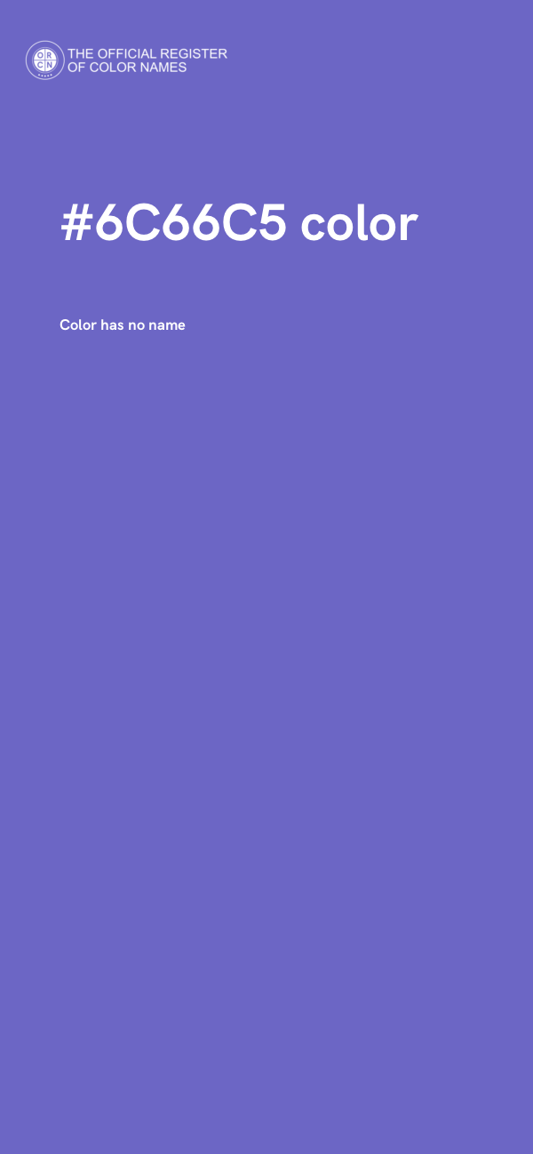 #6C66C5 color image
