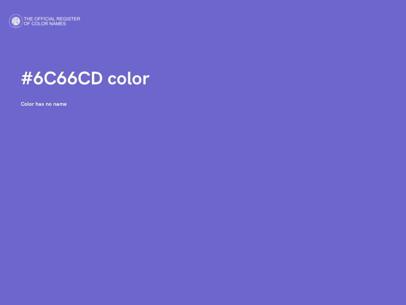 #6C66CD color image