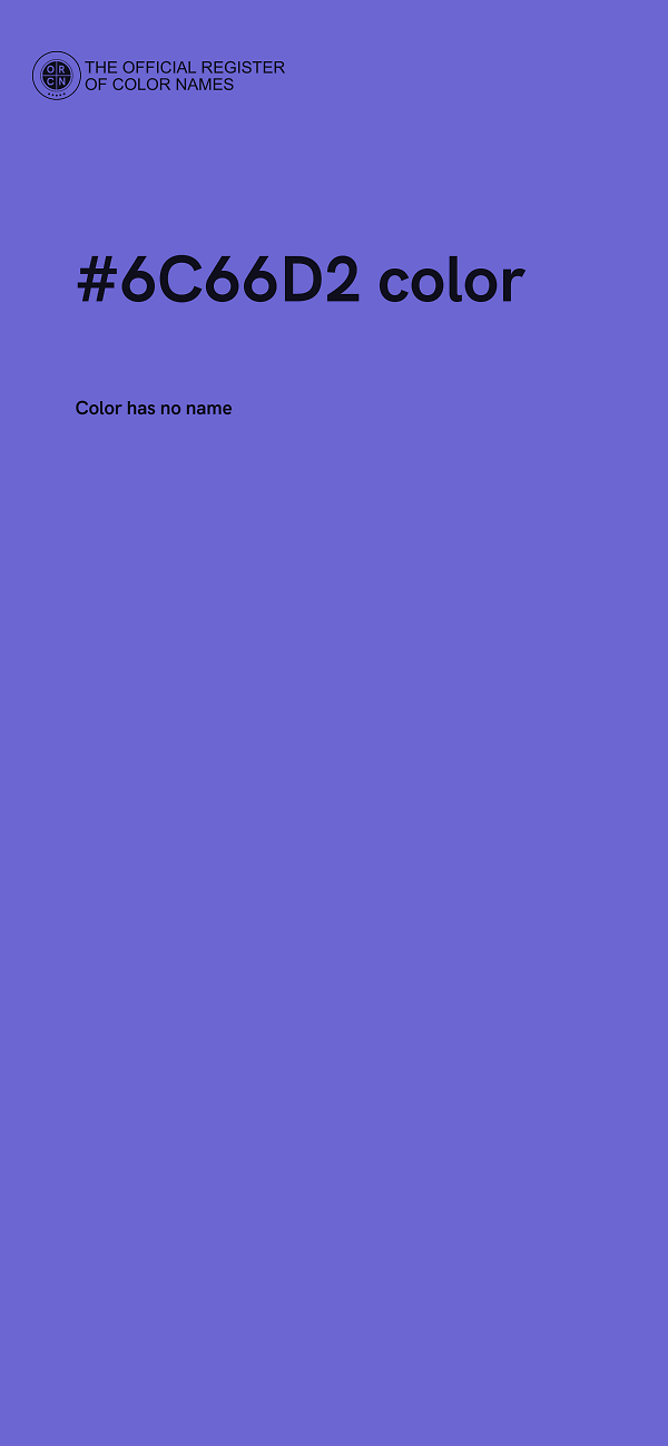 #6C66D2 color image