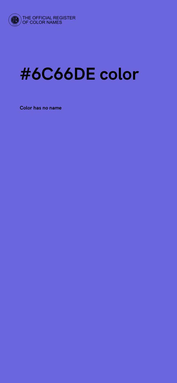 #6C66DE color image