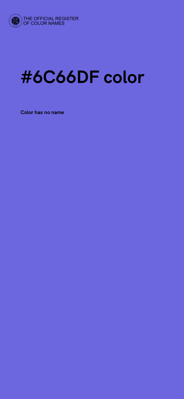 #6C66DF color image
