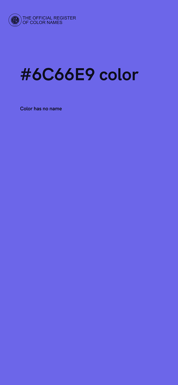 #6C66E9 color image