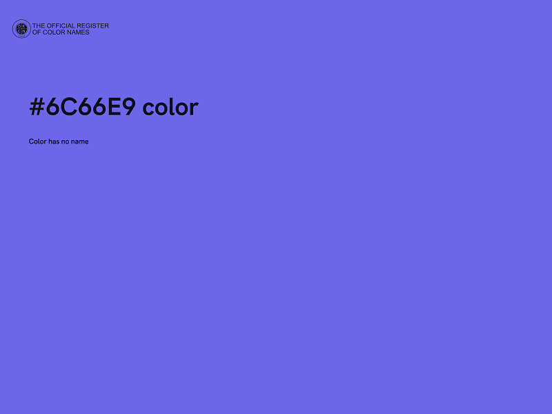 #6C66E9 color image
