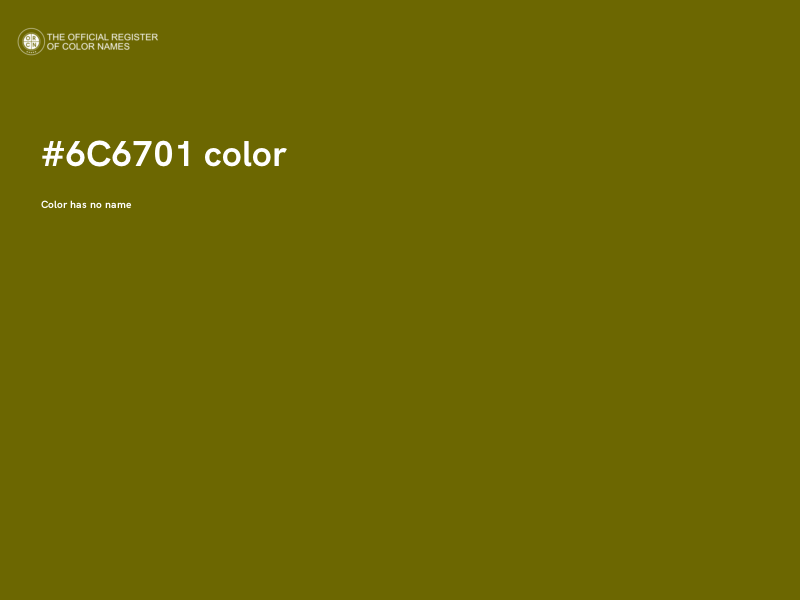 #6C6701 color image