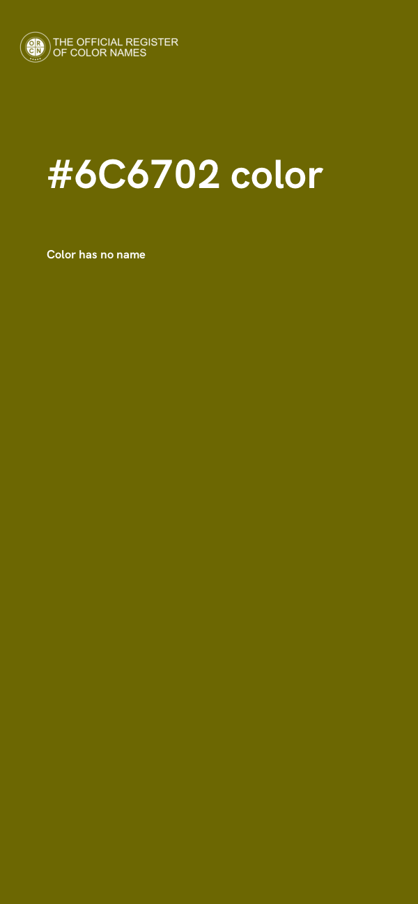 #6C6702 color image