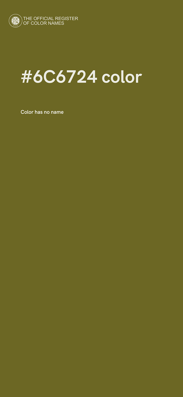 #6C6724 color image