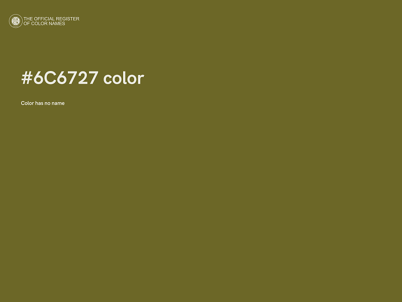 #6C6727 color image