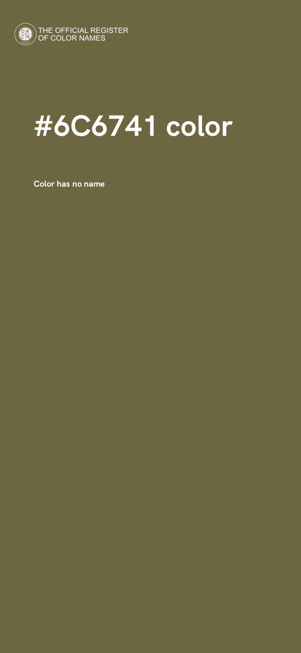#6C6741 color image