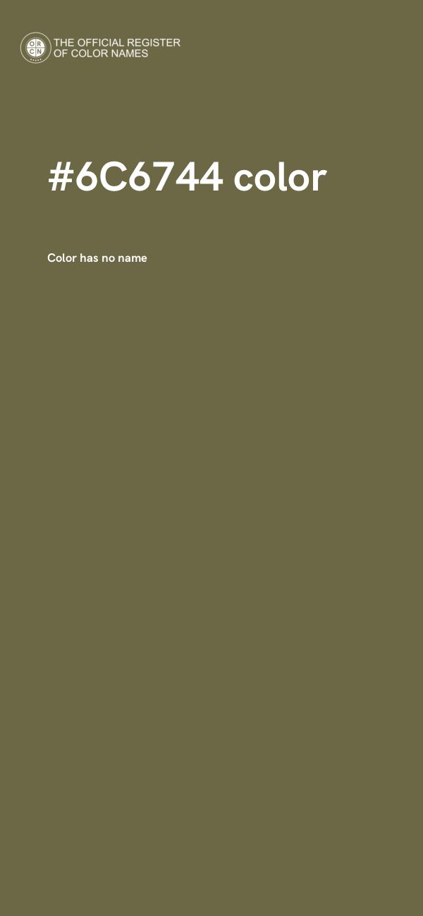 #6C6744 color image