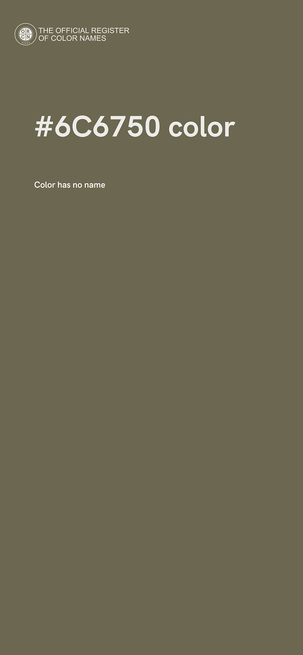 #6C6750 color image