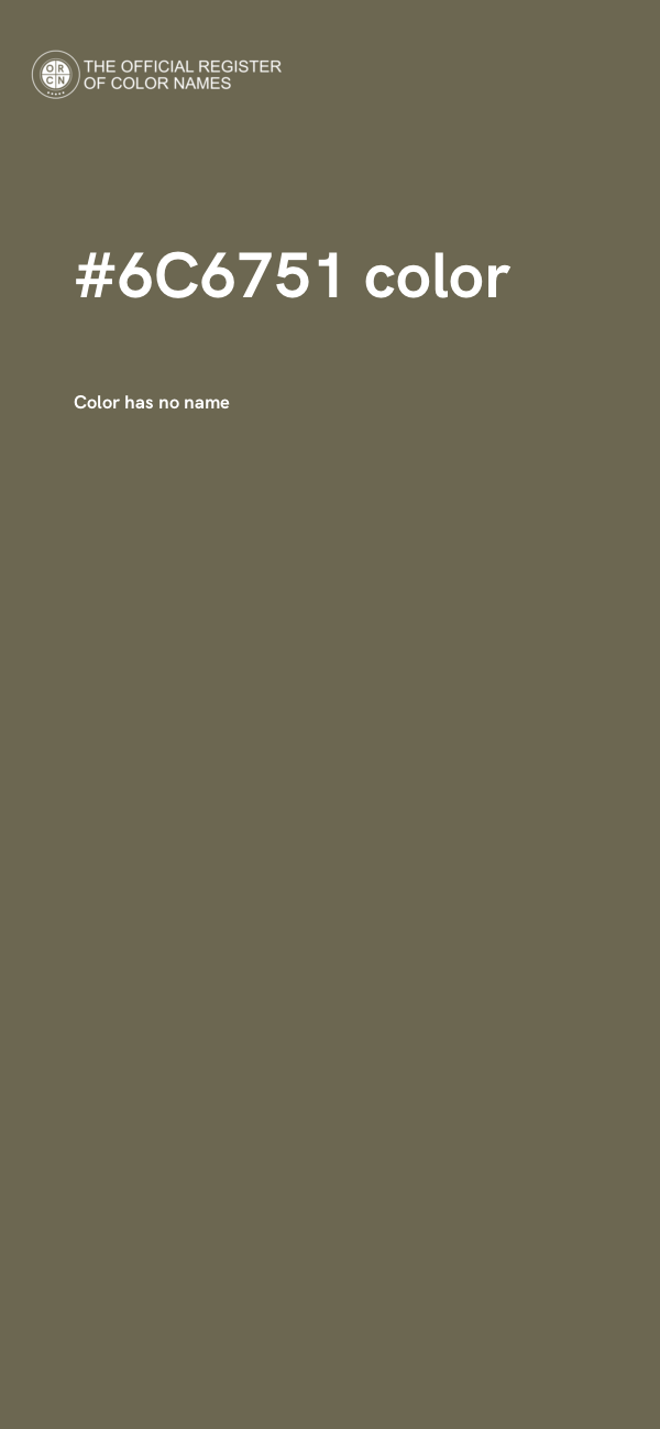 #6C6751 color image