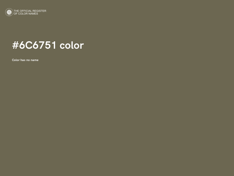 #6C6751 color image