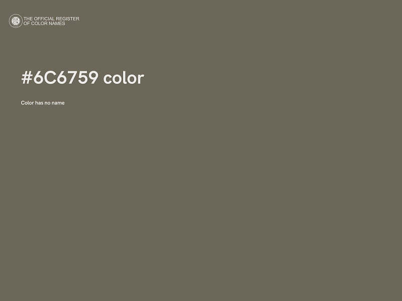 #6C6759 color image