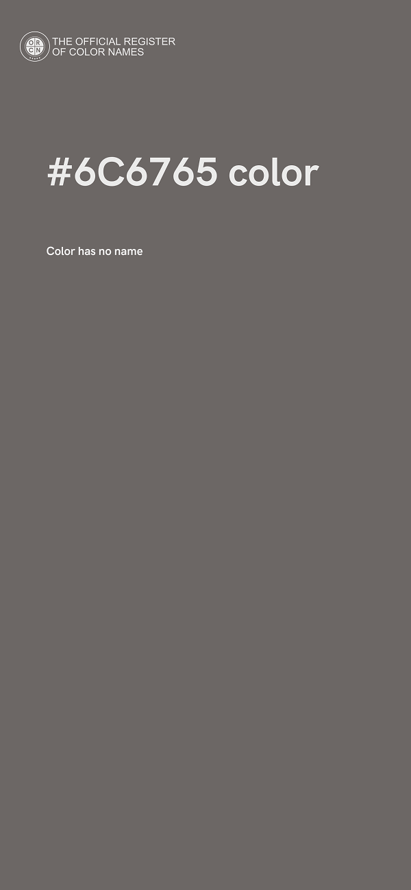 #6C6765 color image