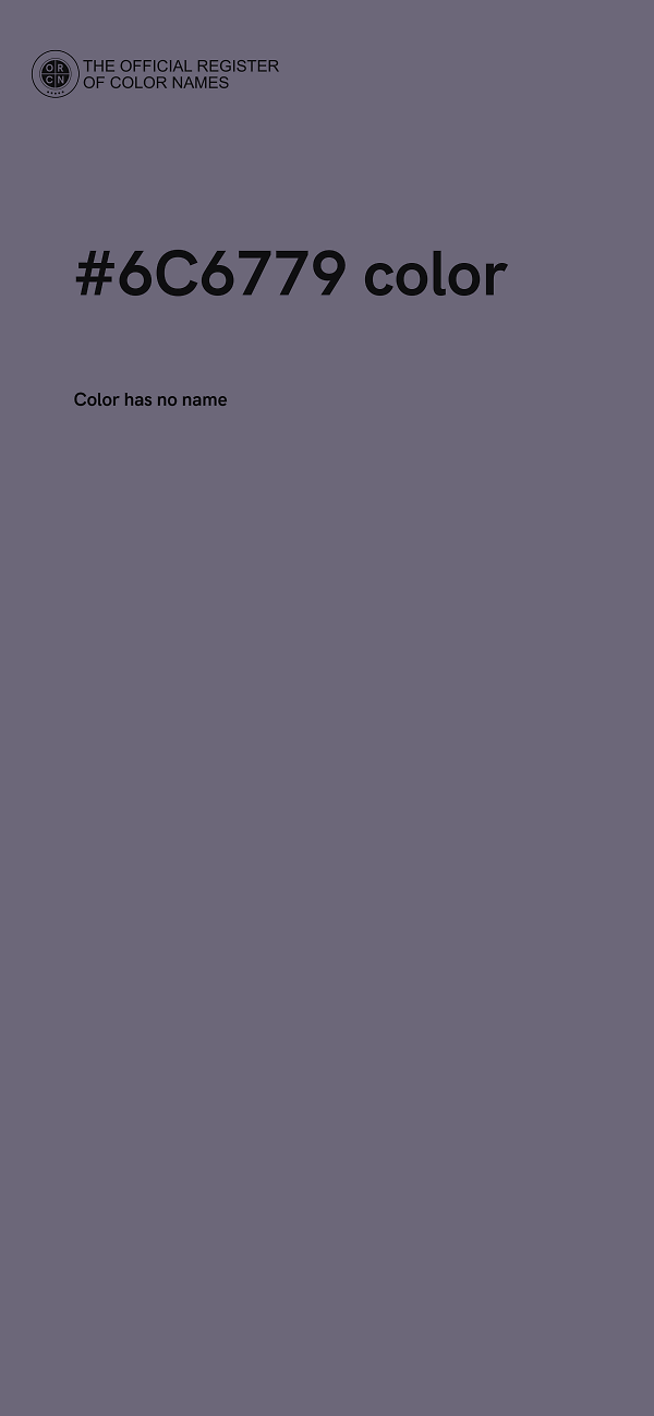 #6C6779 color image