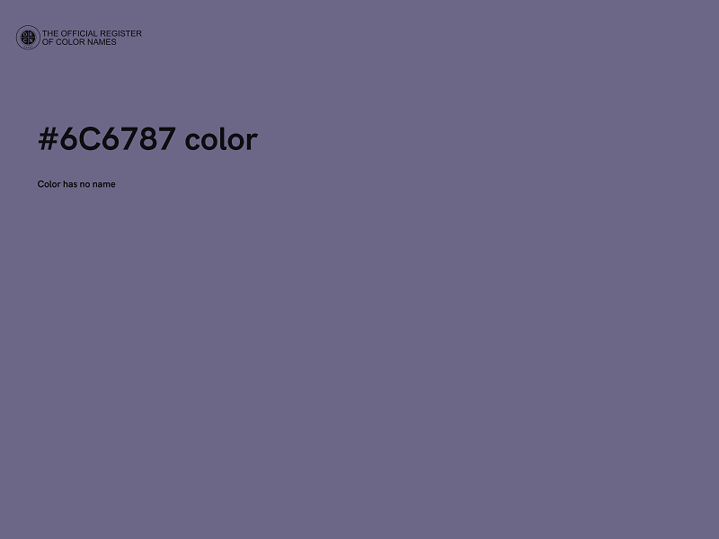 #6C6787 color image