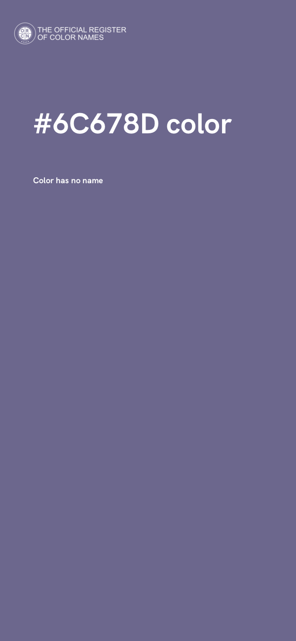 #6C678D color image