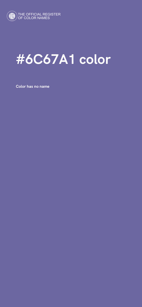 #6C67A1 color image