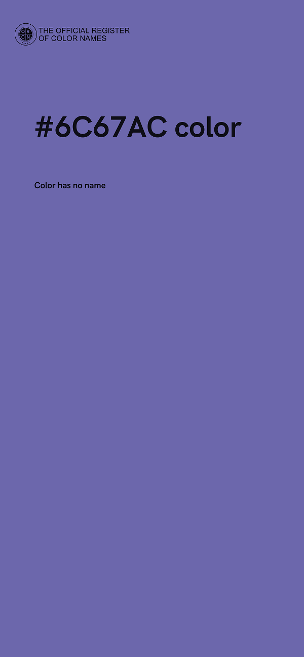 #6C67AC color image