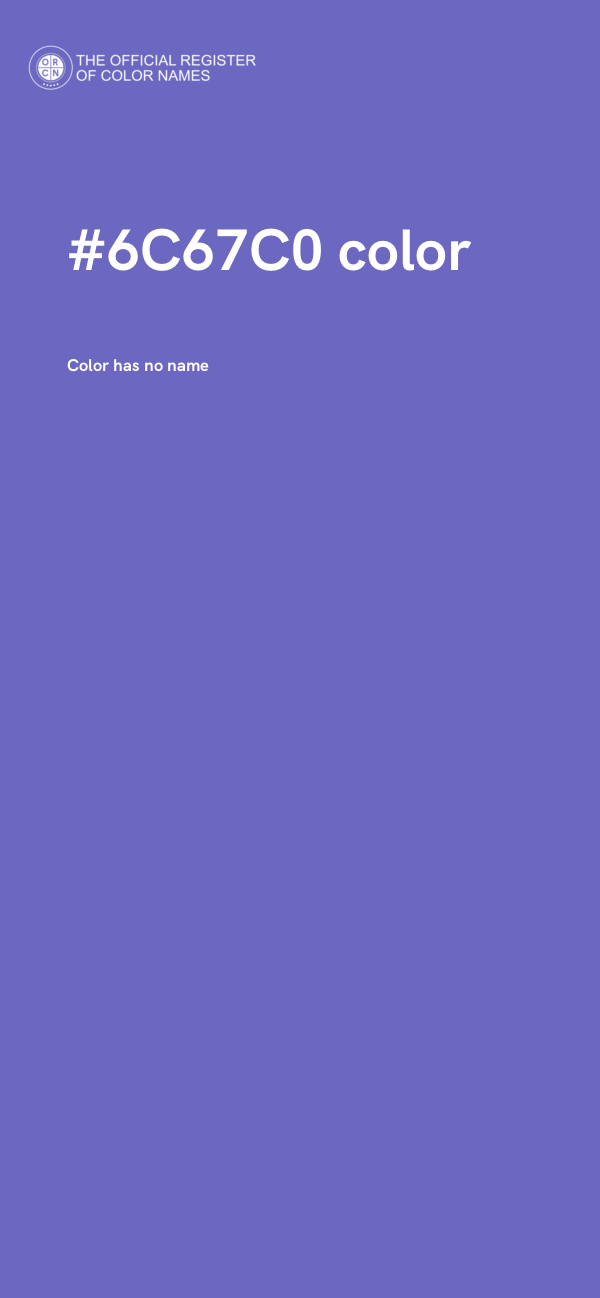 #6C67C0 color image