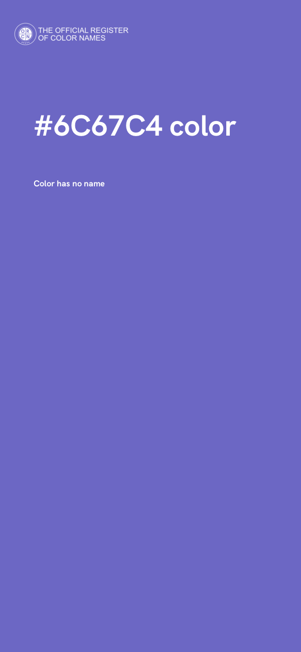 #6C67C4 color image