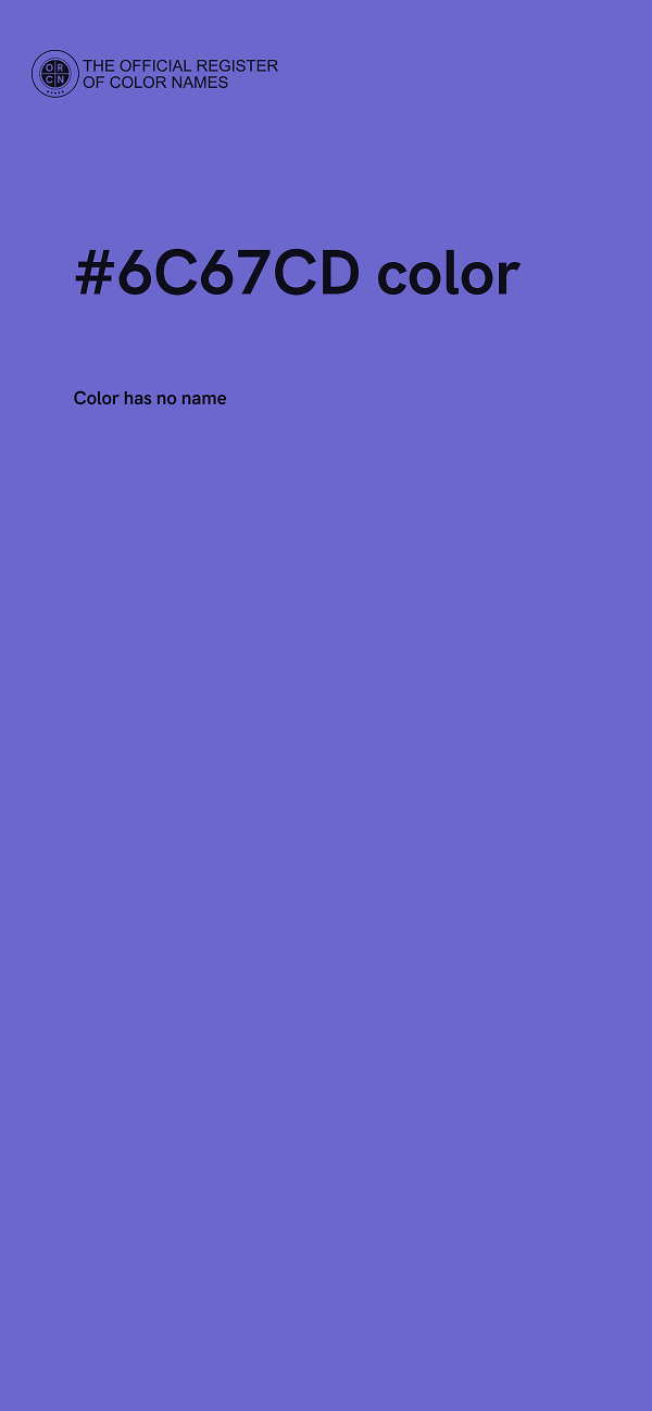 #6C67CD color image
