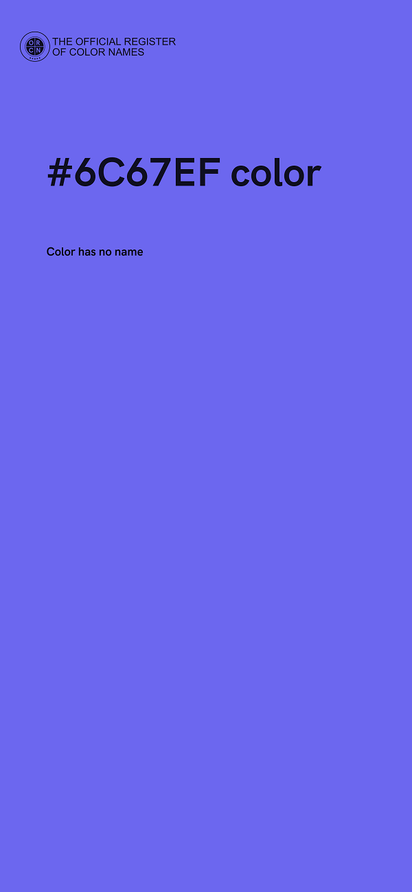 #6C67EF color image