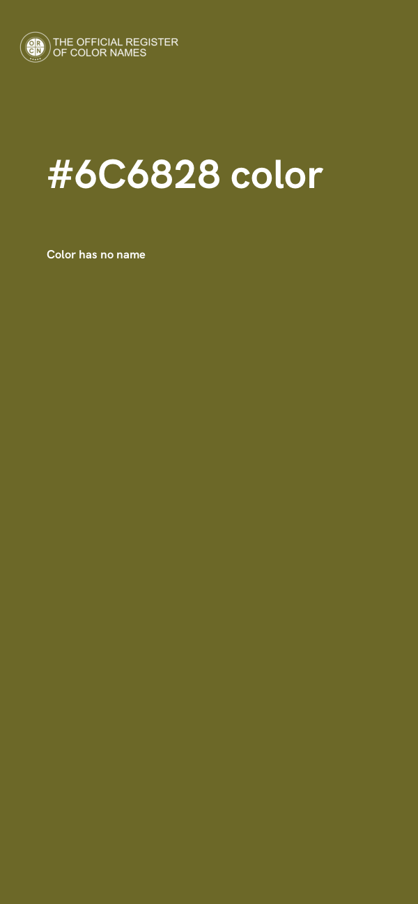 #6C6828 color image