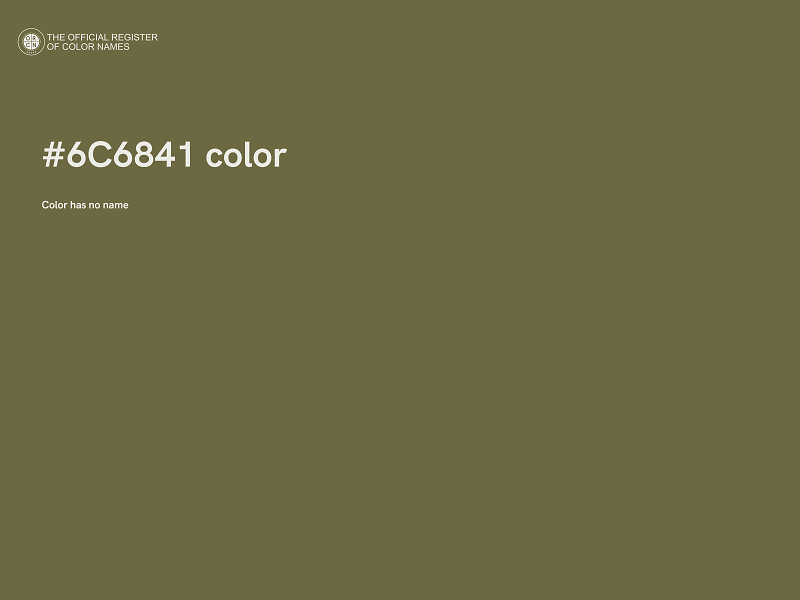 #6C6841 color image