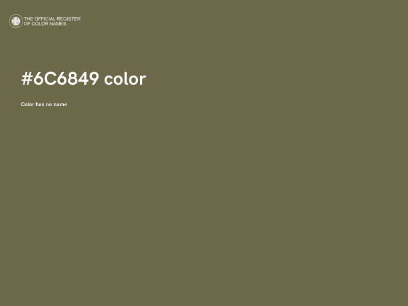 #6C6849 color image