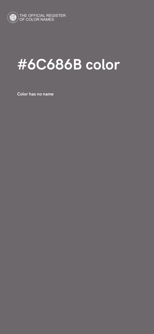 #6C686B color image