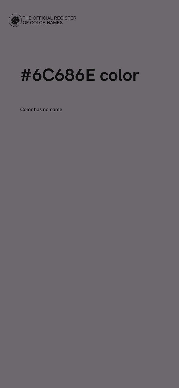 #6C686E color image