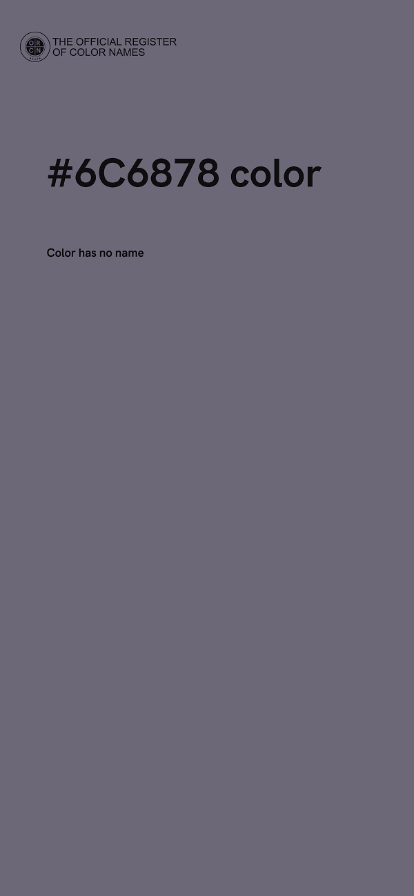 #6C6878 color image