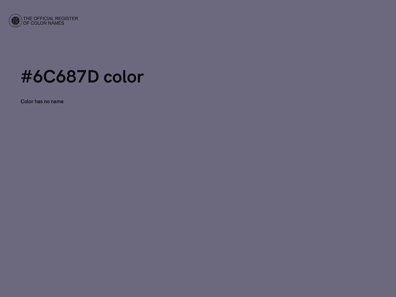 #6C687D color image