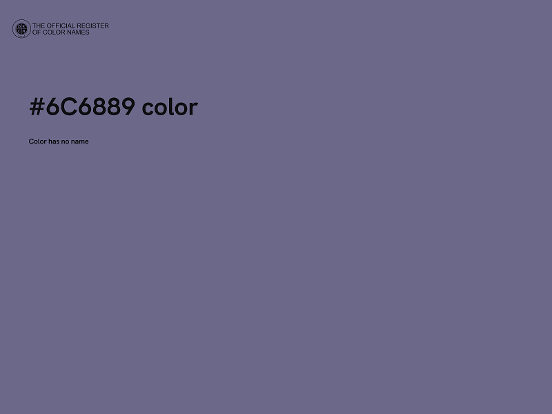 #6C6889 color image