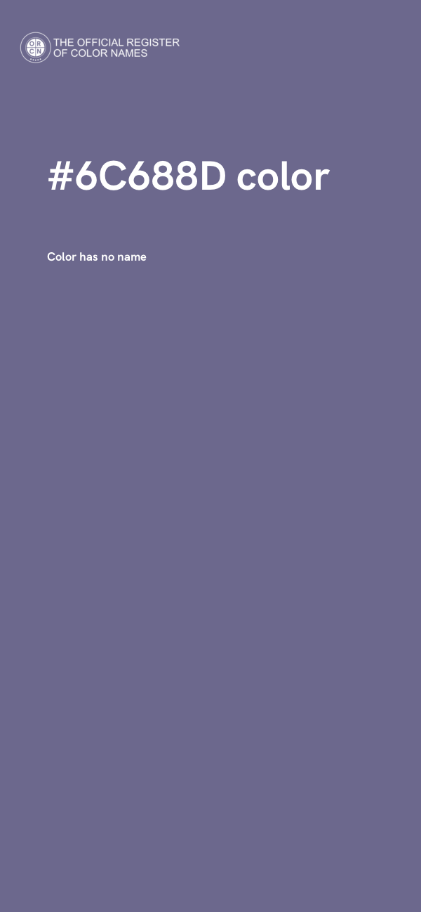 #6C688D color image