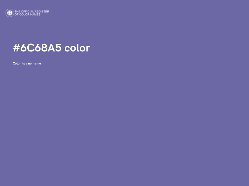 #6C68A5 color image
