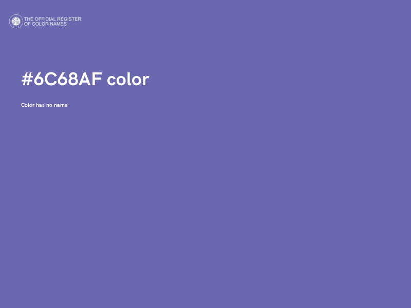 #6C68AF color image