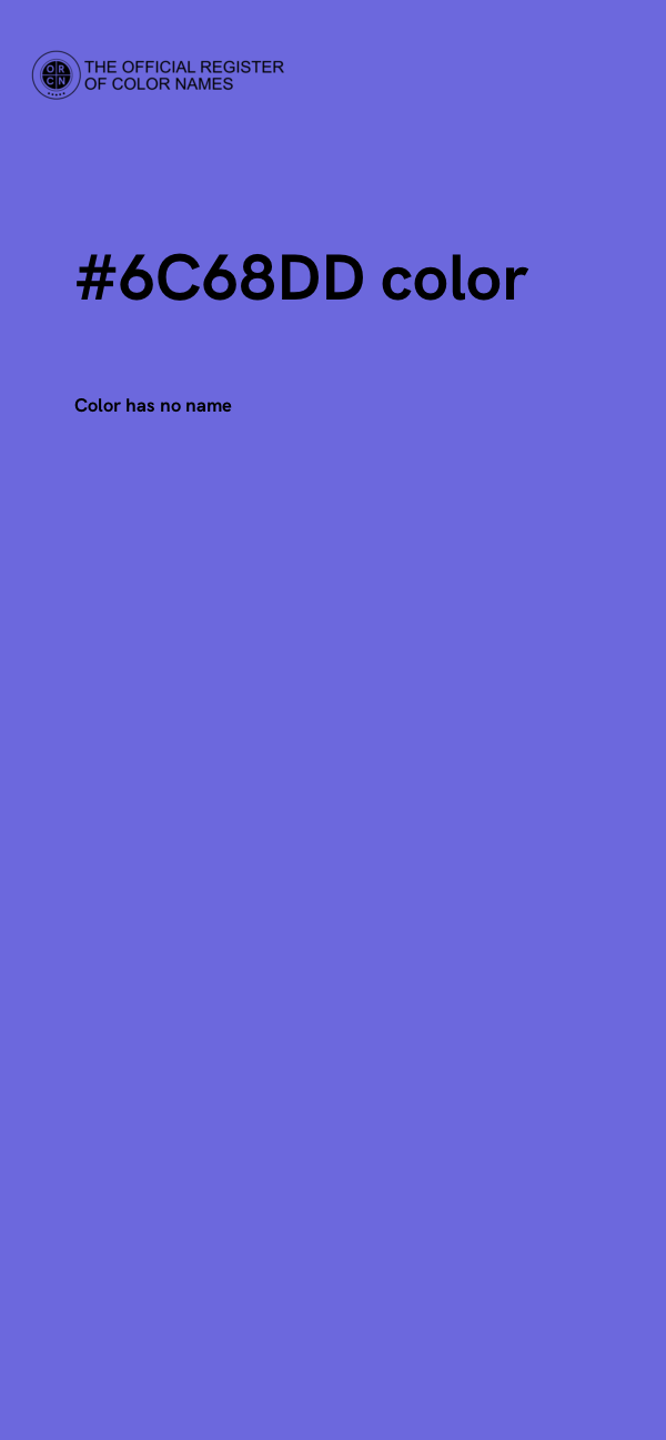 #6C68DD color image