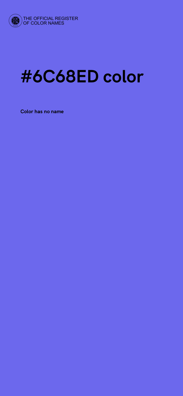 #6C68ED color image