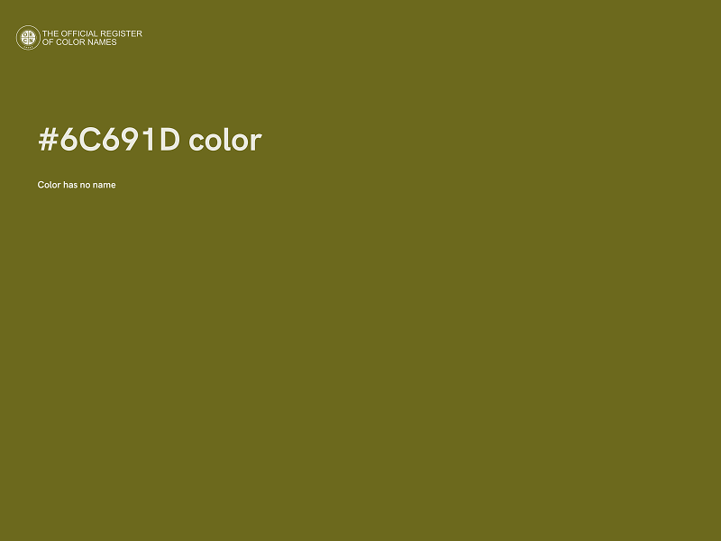 #6C691D color image