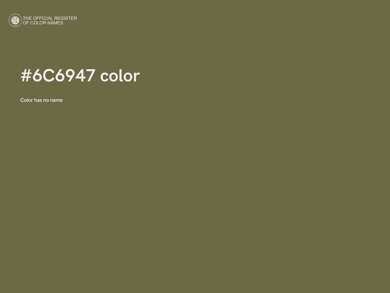 #6C6947 color image