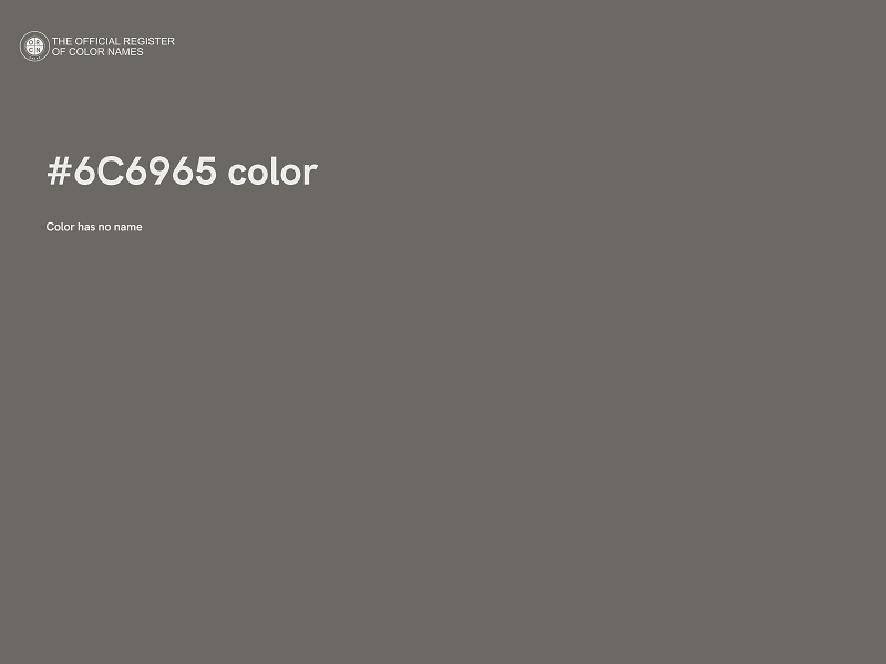 #6C6965 color image